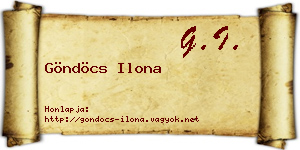 Göndöcs Ilona névjegykártya